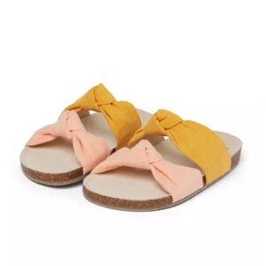 Janie & Jack Colorblock Knot Sandals